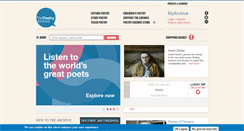 Desktop Screenshot of poetryarchive.org